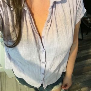 Light purple button shirt 🌵